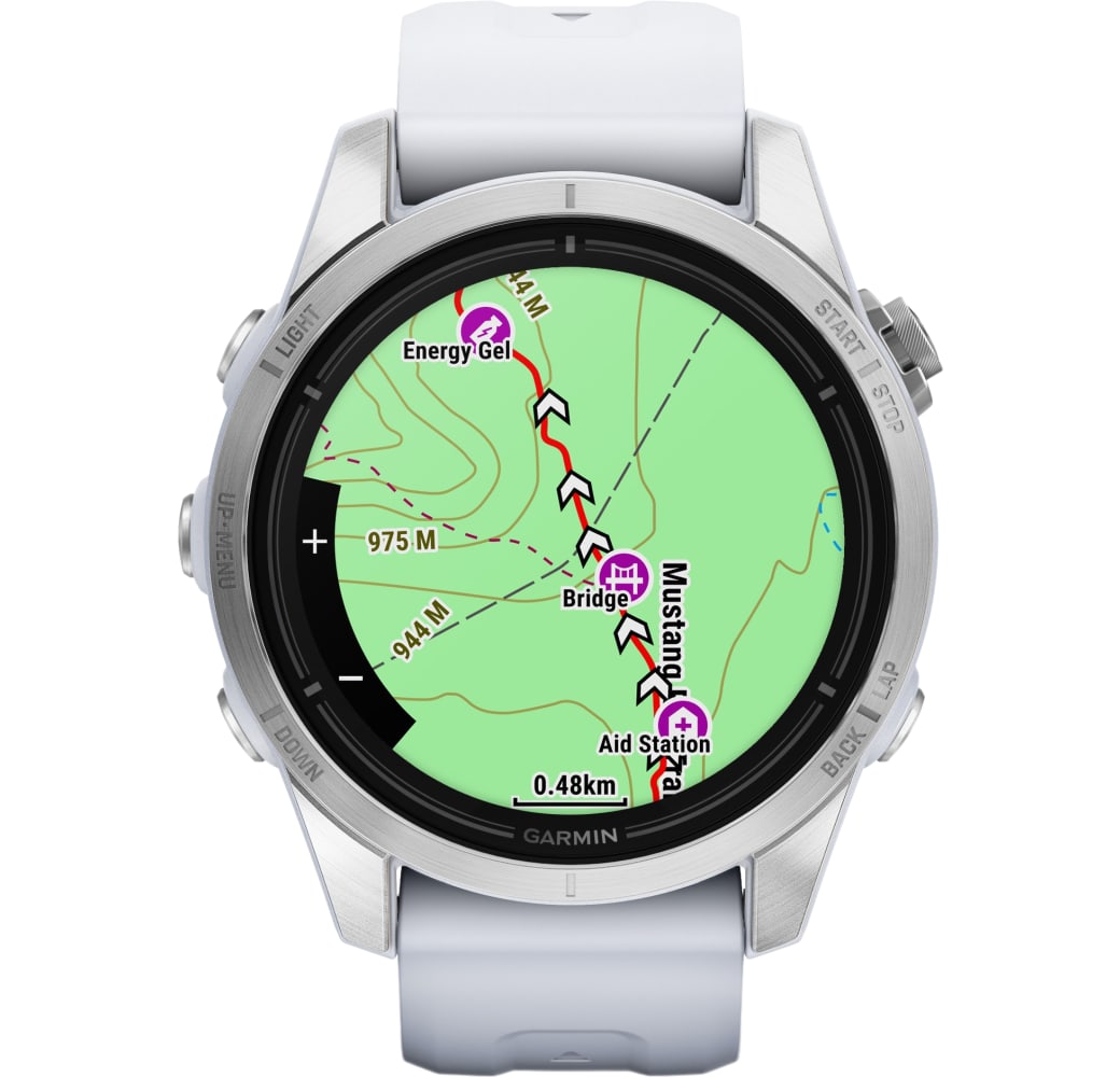 Silver Garmin Epix ™ Pro (Gen 2) Smartwatch, Edelstahlgehäuse, 42 mm.2