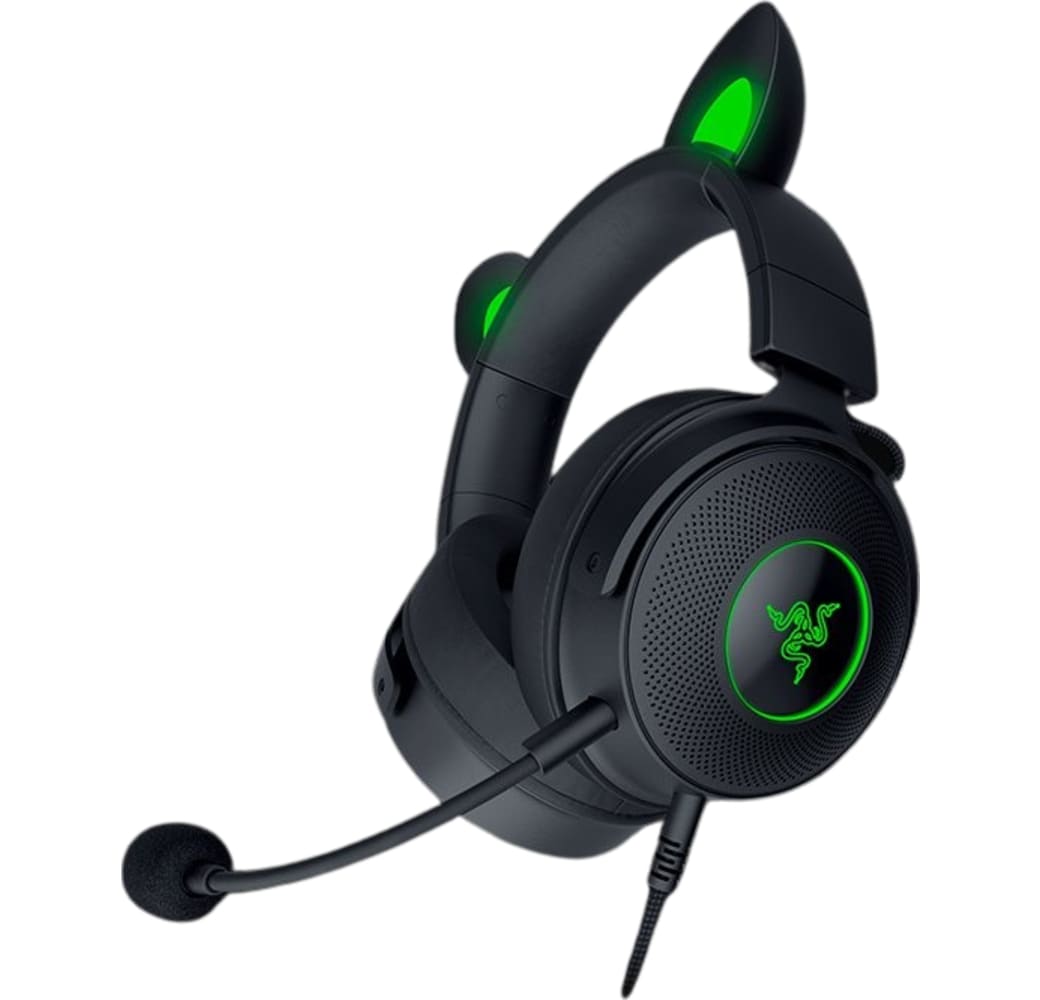 Black Razer Kraken Kitty Edition V2 Pro Over-ear Gaming Headphones.4