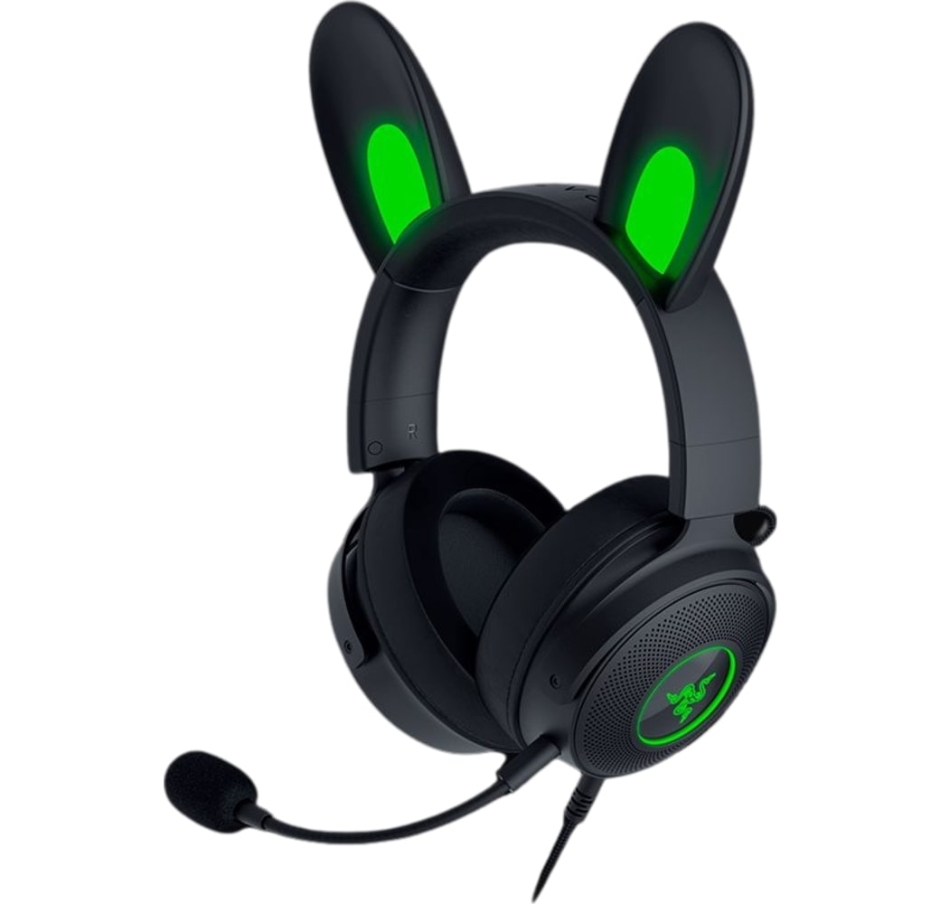 Black Razer Kraken Kitty Edition V2 Pro Over-ear Gaming Headphones.5