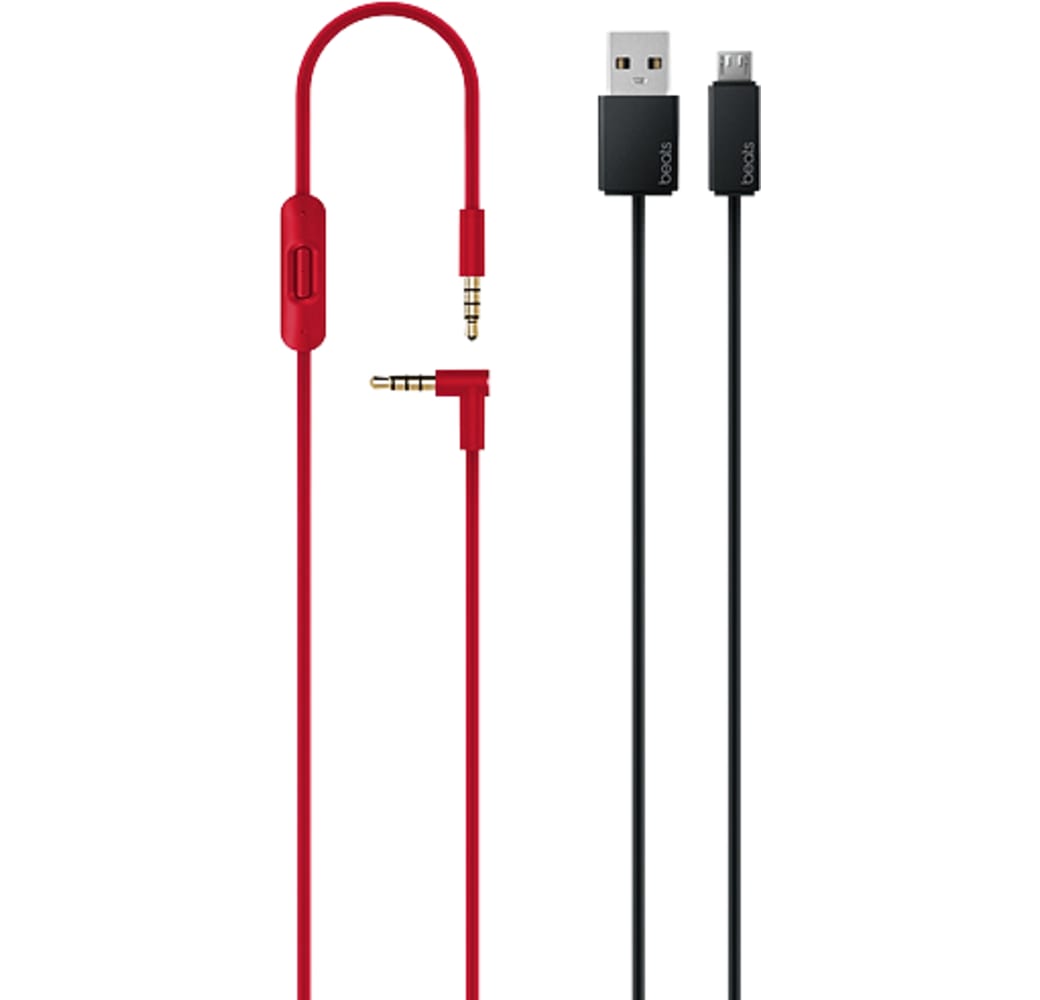 Klassiek rood/zwart Beats Studio3 ruisonderdrukking over-ear Bluetooth-hoofdtelefoon.6