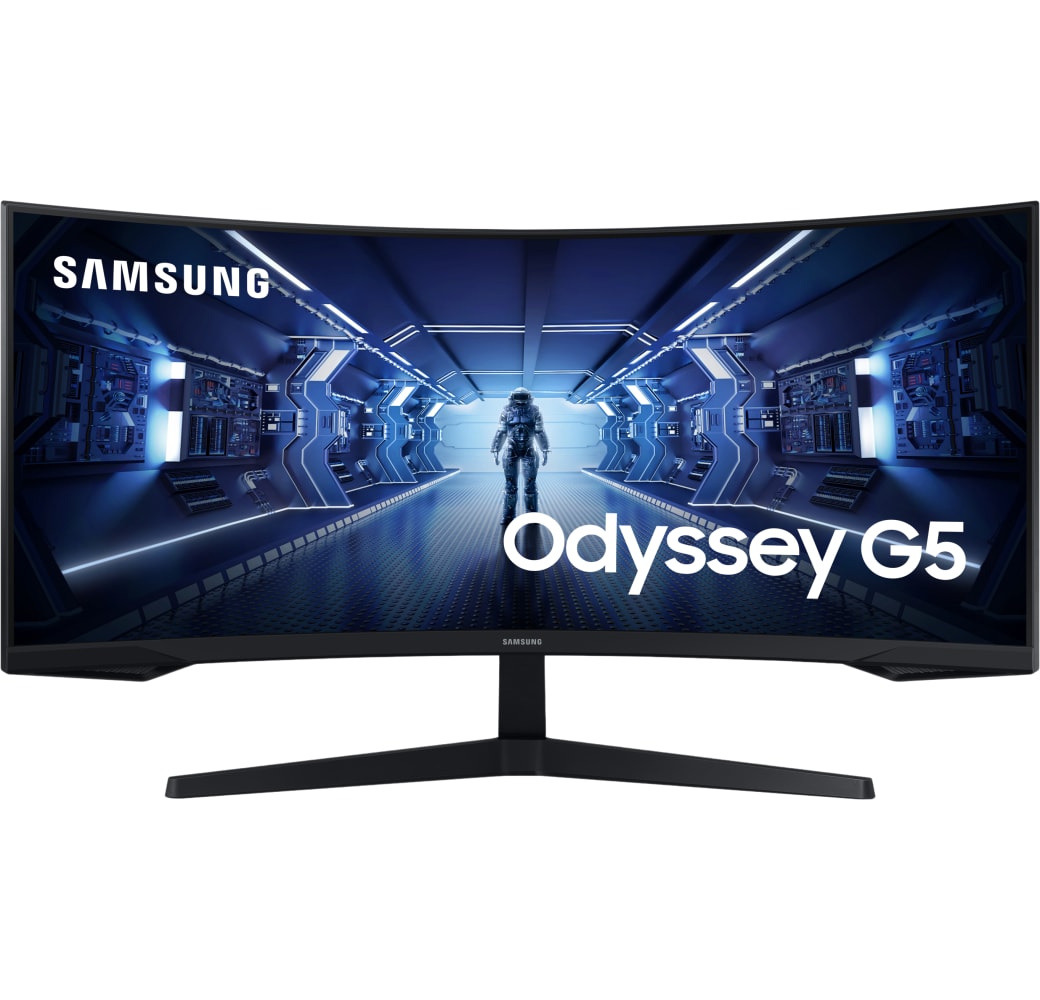 Black Samsung - 34" Odyssey G5 G55T Gaming MonitorLC34G55TWWPXEN.1