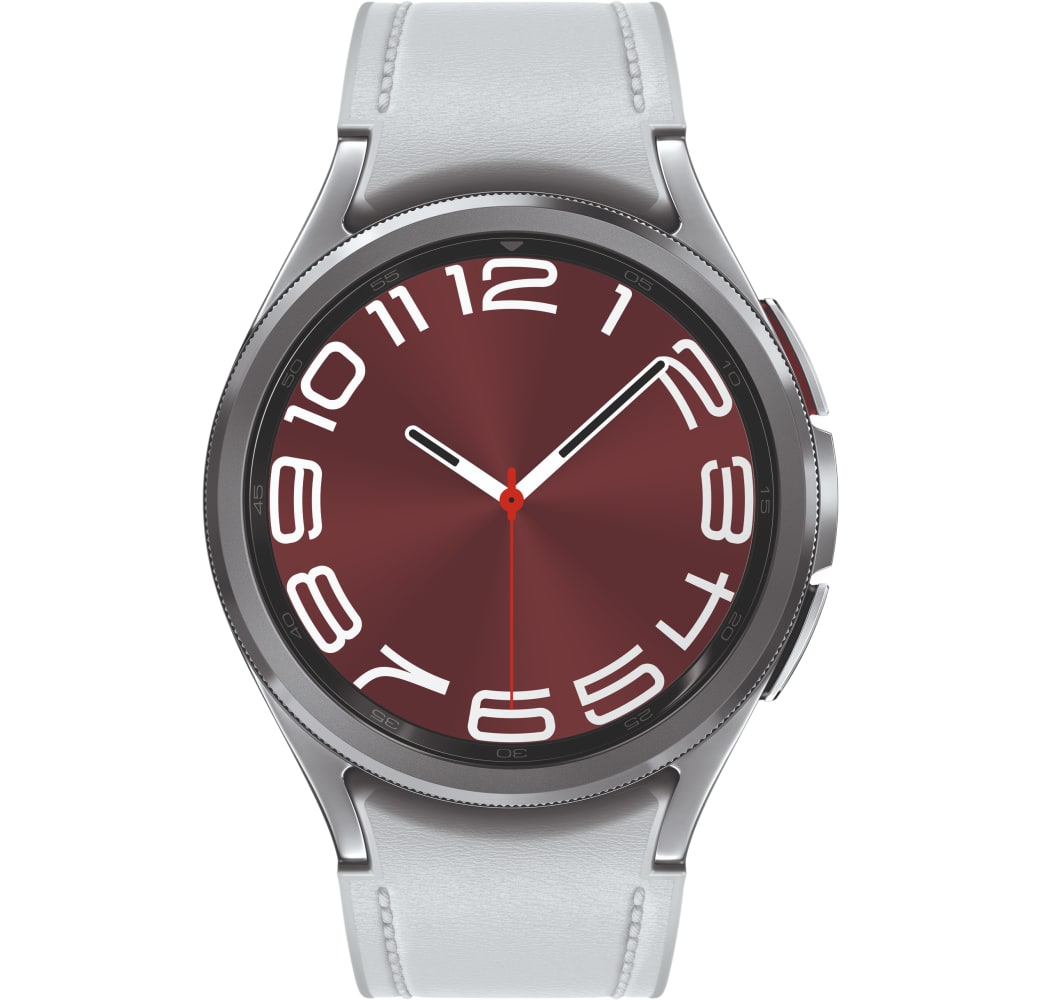 Silver Samsung Galaxy Watch6 Classic LTE Smartwatch, Edelstahlgehäuse, 47 mm.4