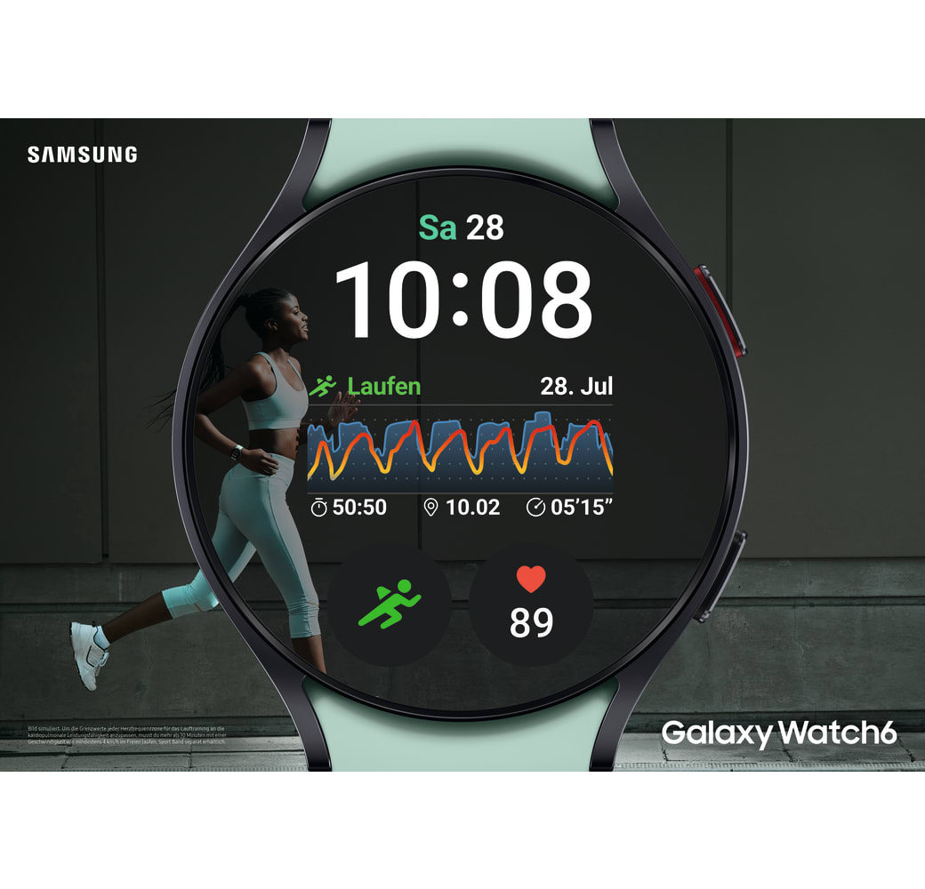 Graphite Samsung Galaxy Watch6 LTE Smartwatch, Aluminium case, 40mm.5