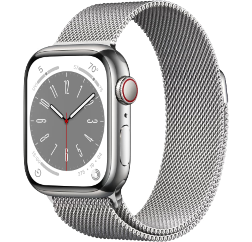 Rent Apple Watch Series 8 GPS + Cellular, Silver Stainless Steel