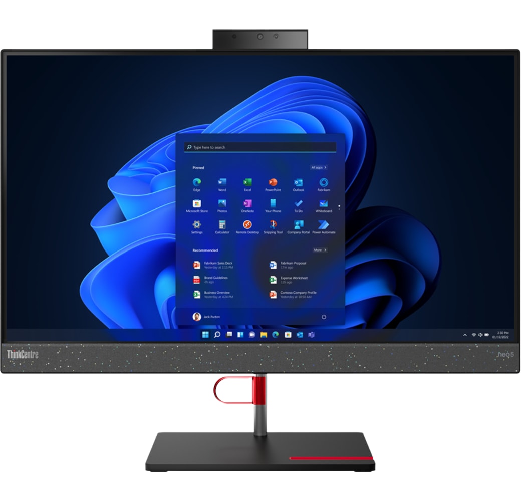 Schwarz Lenovo ThinkCentre neo 50a All-in-One - Intel® Core™ i5-12500H - 16GB - 512GB SSD - Intel® Iris® Xe Graphics.1