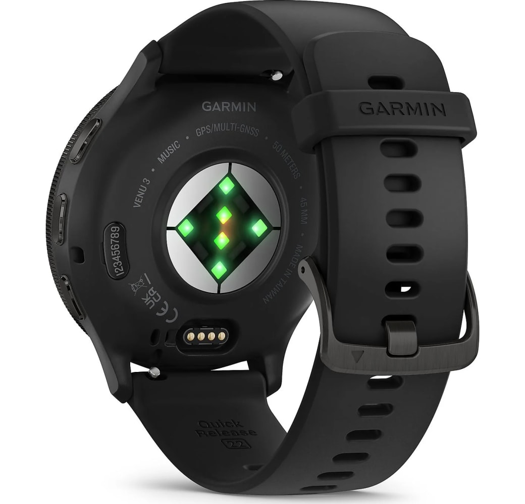 Black Garmin VENU® 3 Smartwatch, Fiber reinforced polymer case, 45mm.2