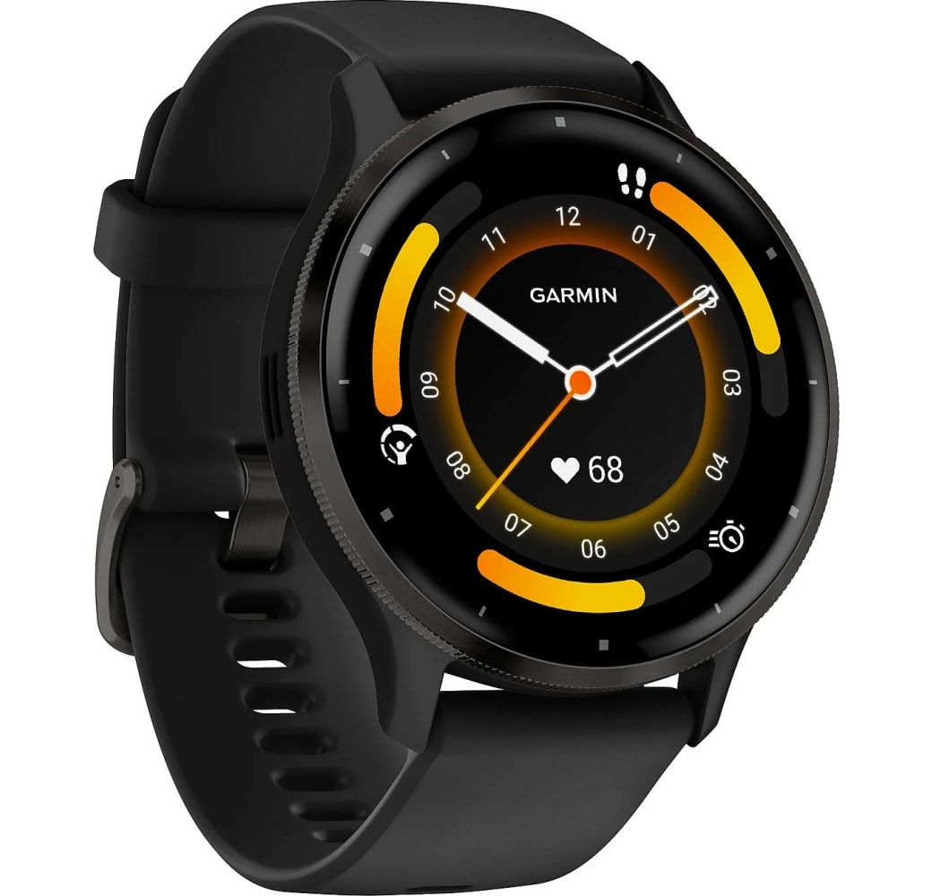 Schwarz Garmin Venu® 3 Smartwatch, Faserverstärkte Polymergehäuse, 45 mm.4