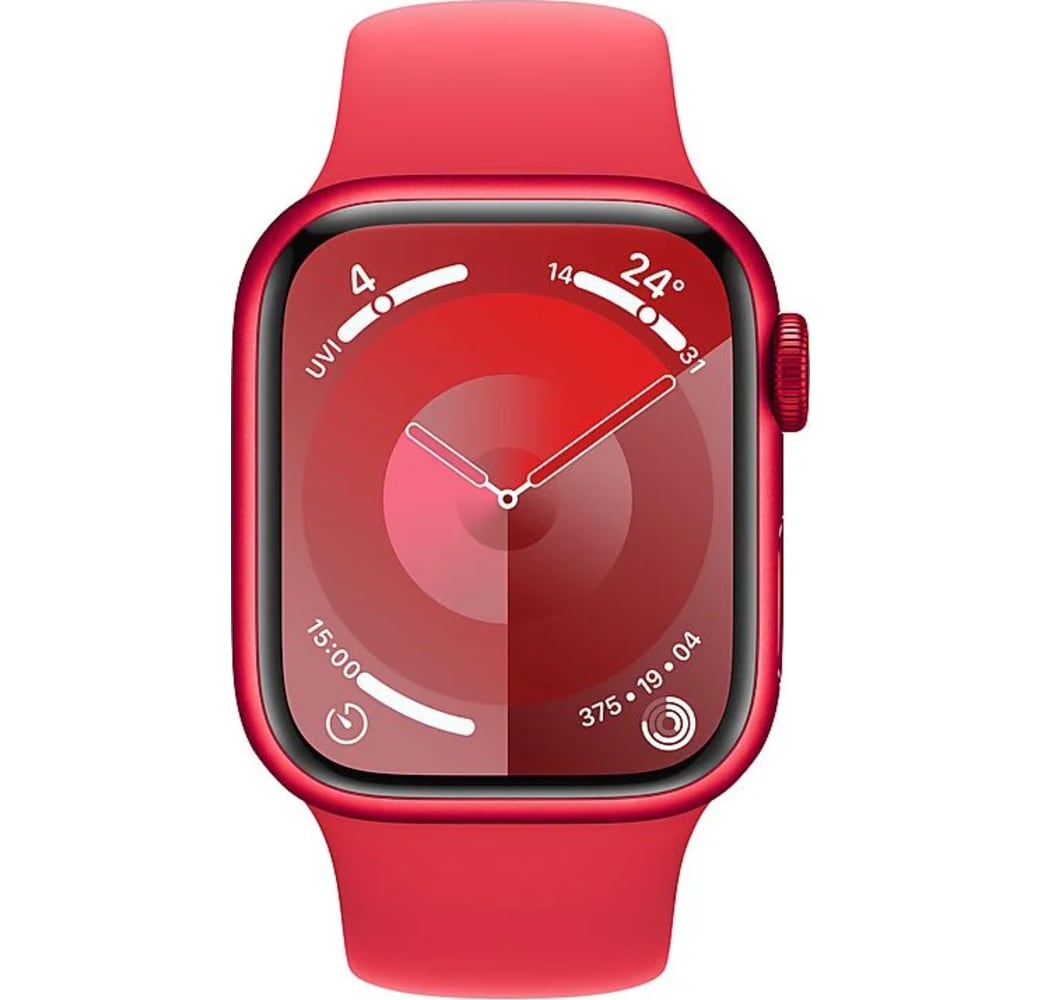 (Product)Red Apple Watch Series 9 GPS, Aluminium behuizing, 45 mm.2