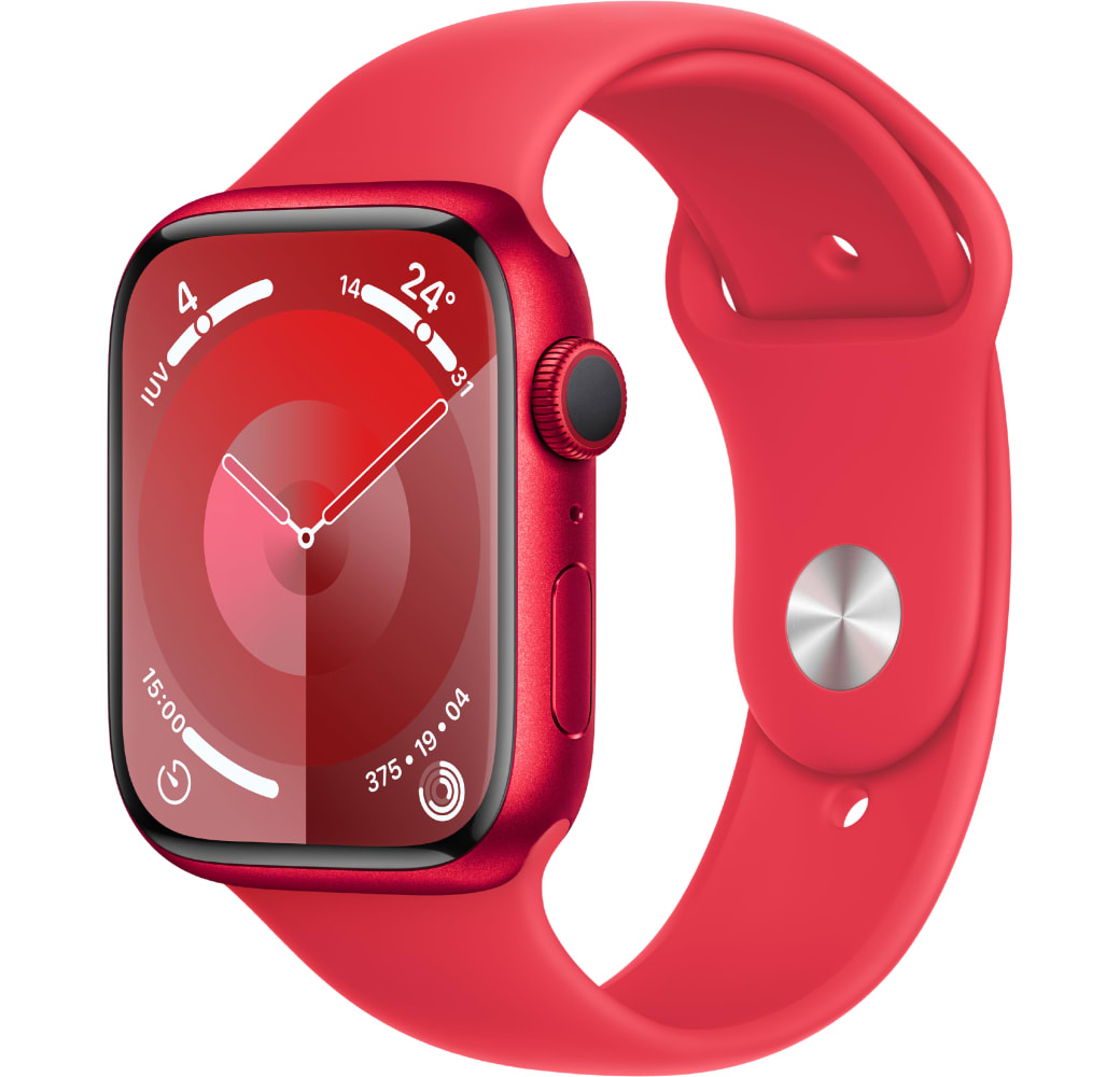 (Product)Red Apple Watch Series 9 GPS, correa de aliminio, , 45 mm.1