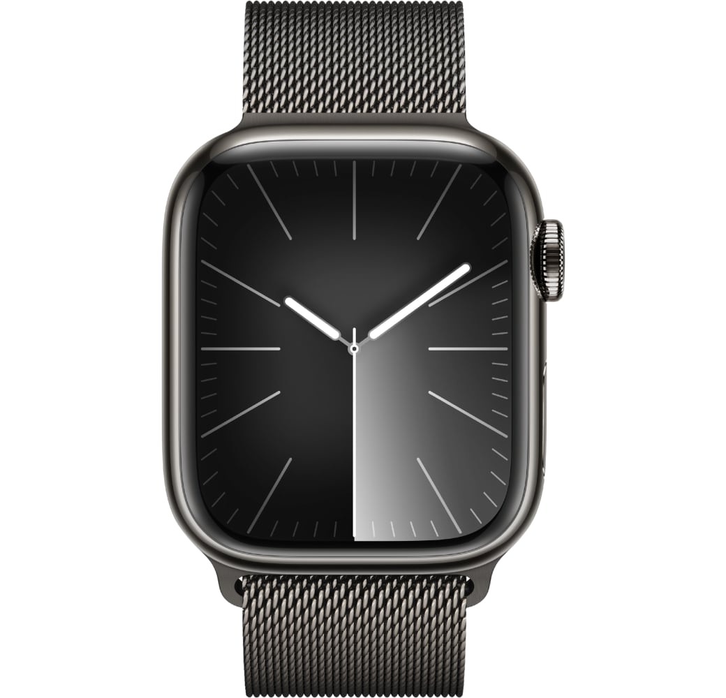 Graphite Apple Watch Series 9 GPS + Cellular, Stainless Steel Case, 41mm.2