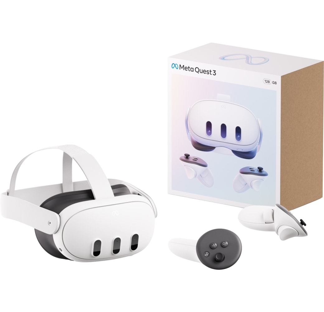 White Meta Quest 3 128 GB VR Headset.5