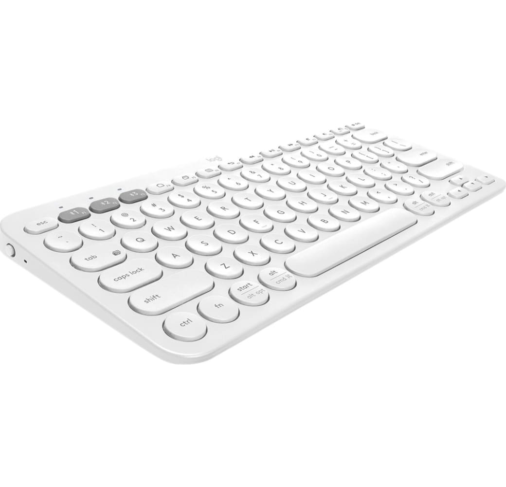 Blanca Logitech K380 Wireless Keyboard (Spanish QWERTY Layout).1