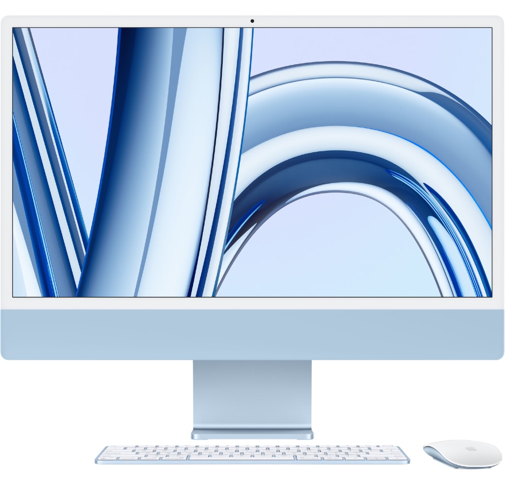 Blue Apple iMac 24" All-in-One - Apple M3 - 8GB - 256GB SSD - Apple Integrated 8-core GPU.1