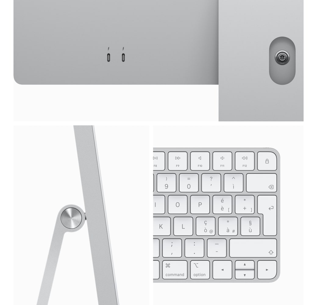 Silber Apple iMac 24" All-in-One - Apple M3 - 8GB - 256GB SSD - Apple Integrated 10-core GPU.3