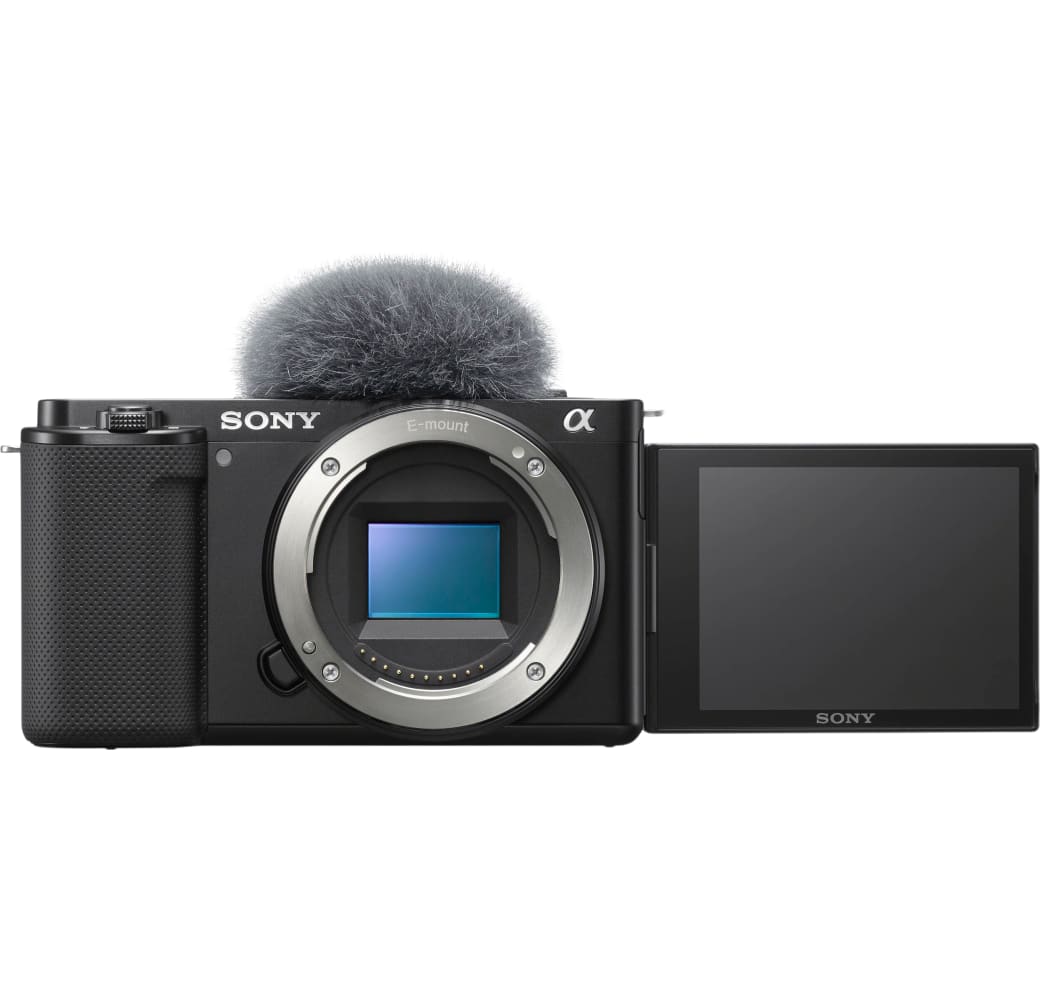Black Sony Alpha ZV-E10 Mirrorless Camera body.1