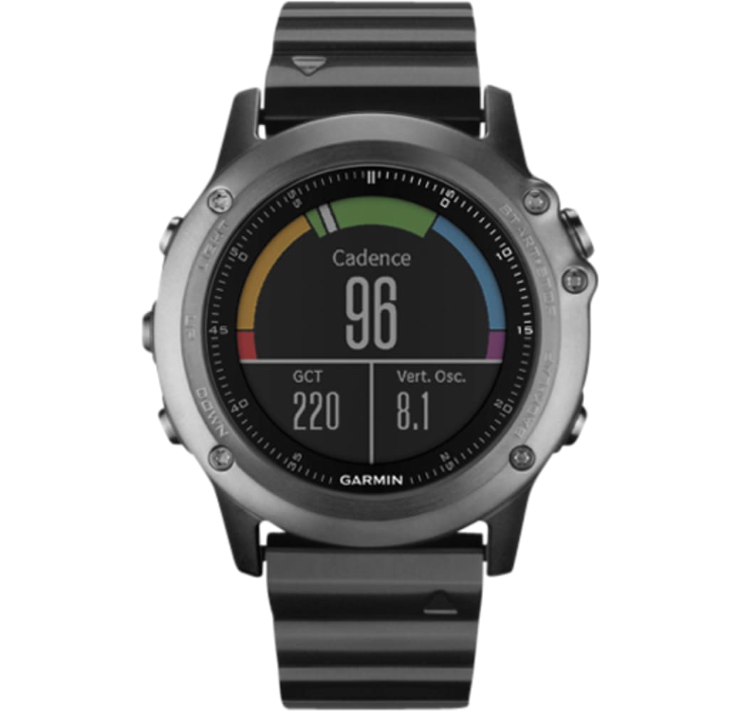 Schwarz Garmin Fenix 3 Sapphire.1