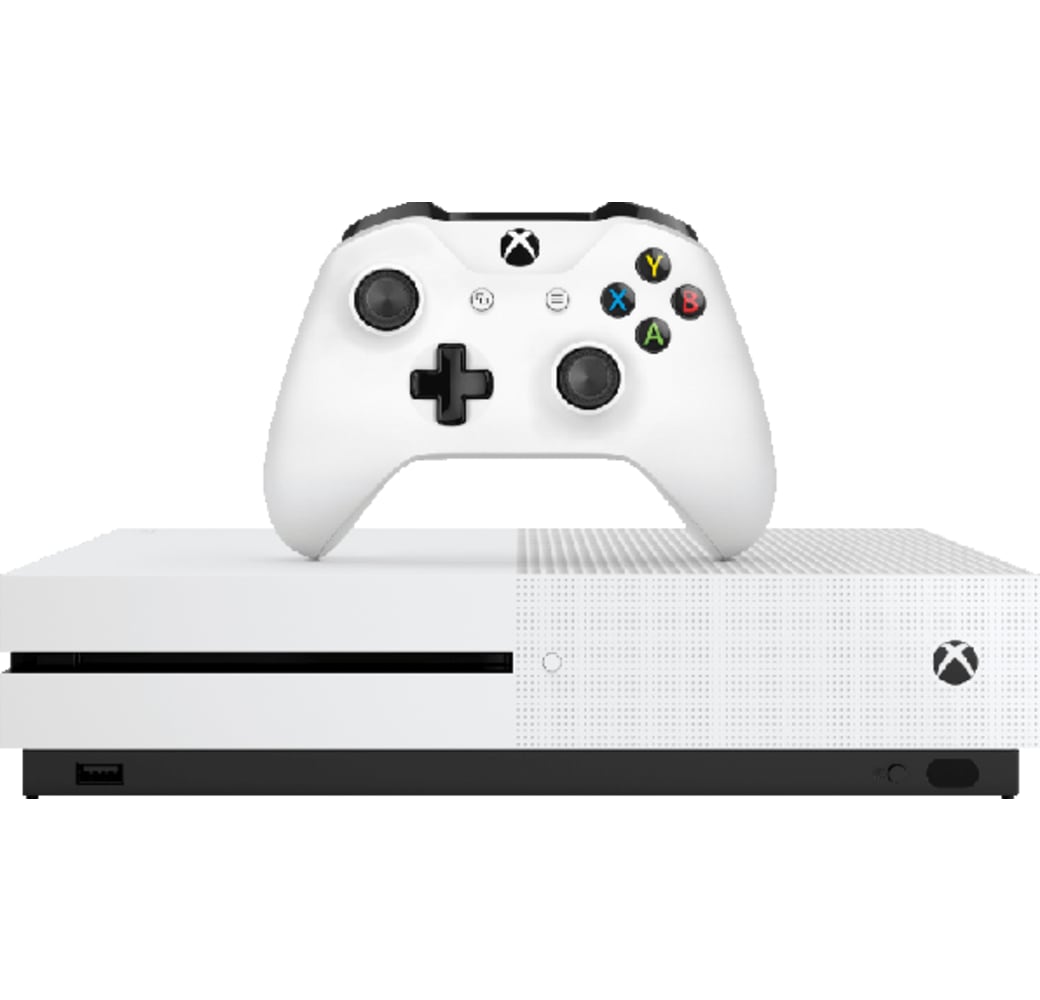 White Microsoft Xbox One S.3