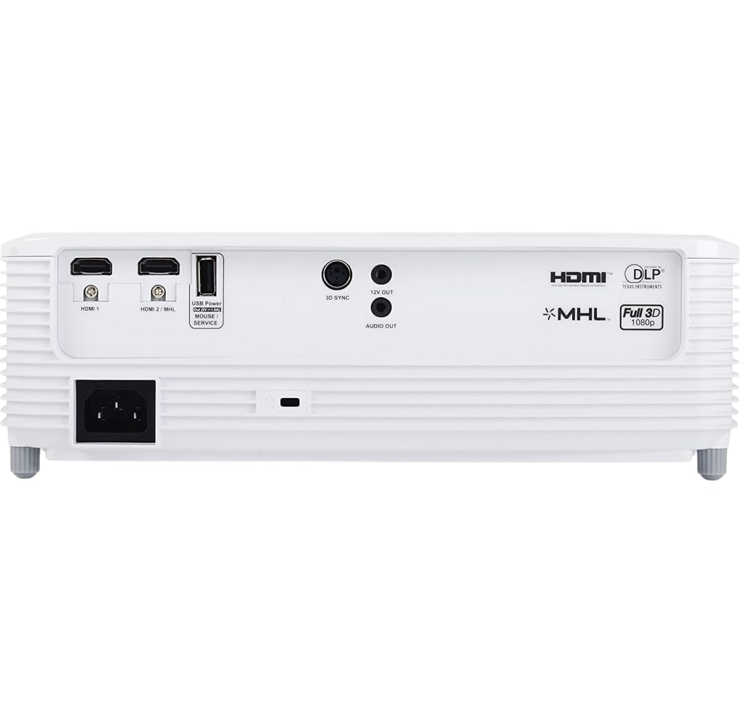 White Optoma HD 27 DLP Projector - Full HD.4