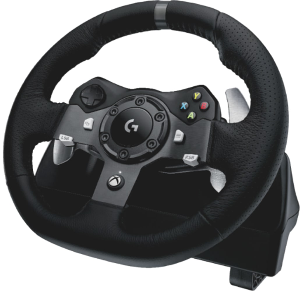 Black Logitech G920 Driving Force Racing Steering Wheel.2