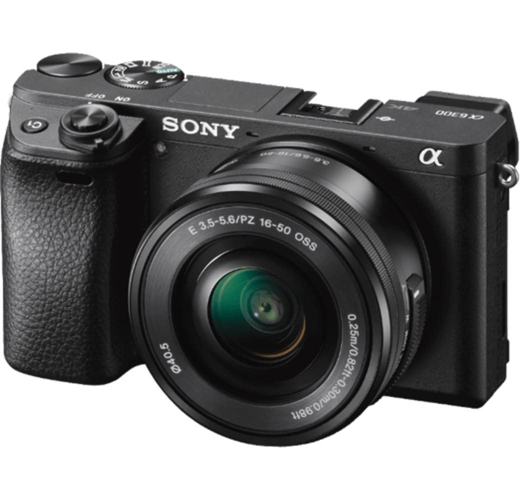 Black Sony A6300 + 16-50mm 3.5-5.6 OSS PZ, Camera kit.1