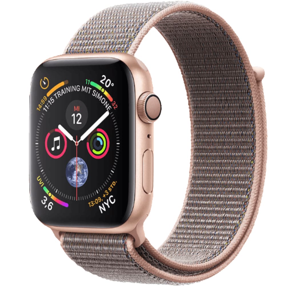 Gold / Sandrosa Sport Loop Apple Watch Serie 4 GPS, 44 mm Aluminium-Gehäuse, Sport-Loop / -Armband.2