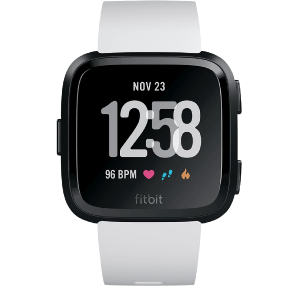 White / Black Fitbit Versa Smartwatch.1