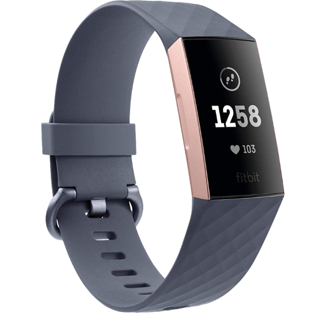 Rose Gold & Blue Grey Fitbit Charge 3 Activity Tracker.3