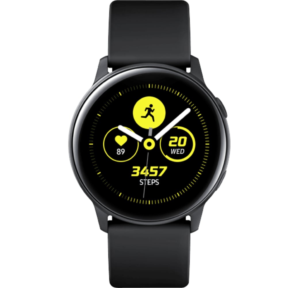 Schwarz Samsung Galaxy Watch Active, 40 mm Aluminiumgehäuse, Silikonarmband.1