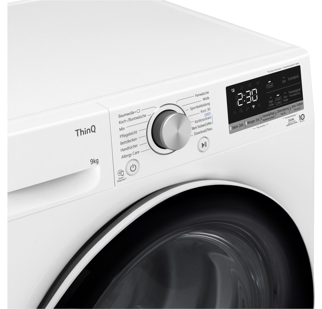 White LG V5RT9N Heat Pump Dryer.4