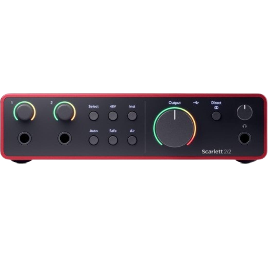 Red / Black Focusrite Scarlett 2i2 (4th Gen) Audio Interface.3