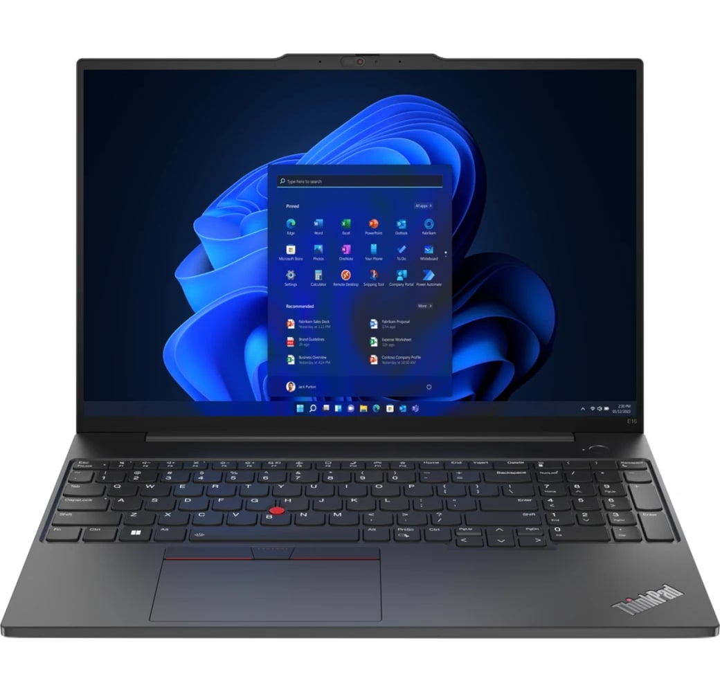 Black Lenovo ThinkPad E16 Laptop - Intel® Core™ i7-1355U - 16GB - 512GB SSD - Intel® Iris® Xe Graphics.2