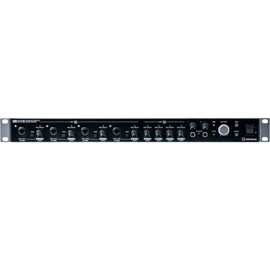Black Steinberg UR816C Audio Interface.4