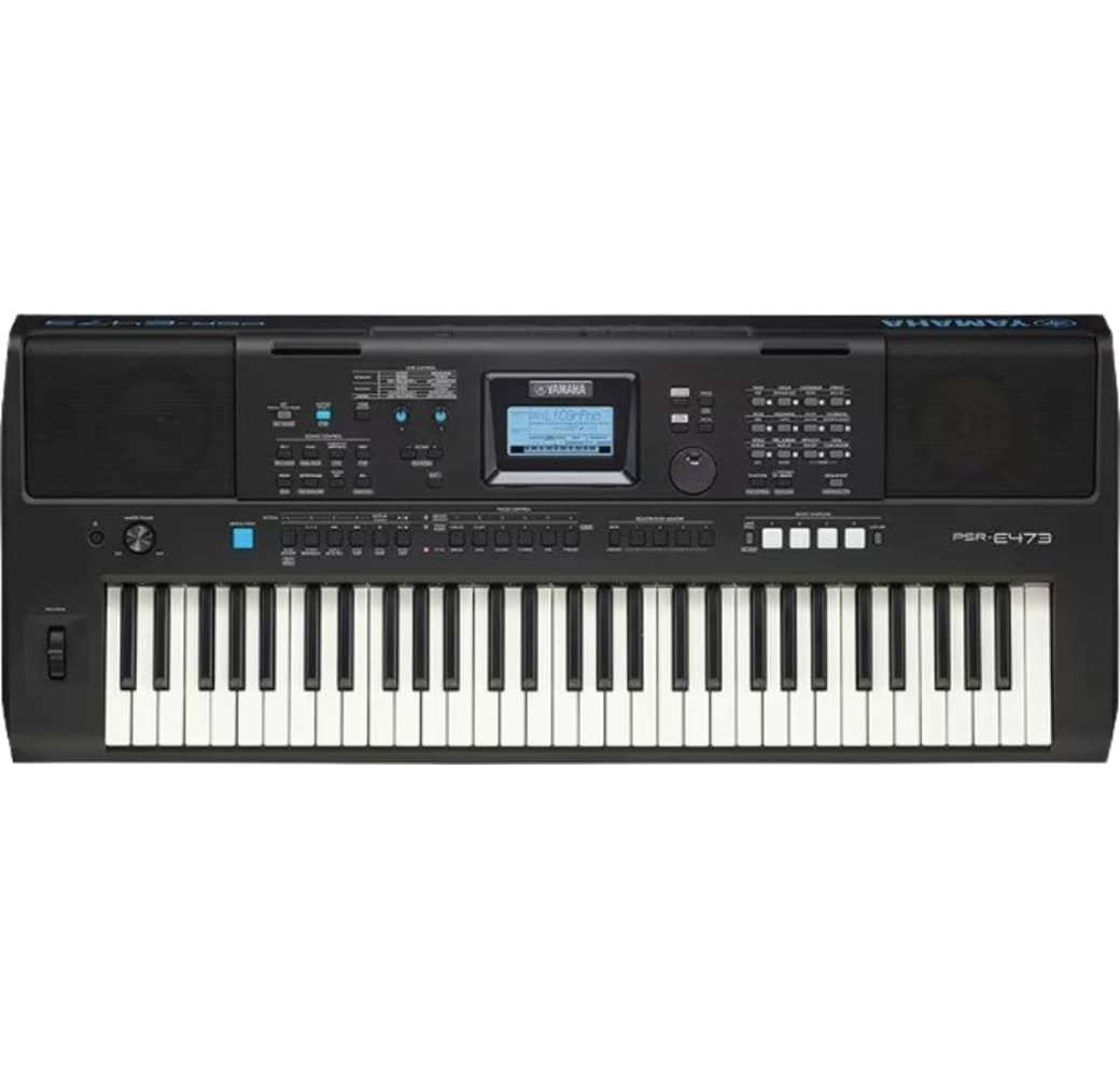 Black Yamaha PSR-E473 61-Key Portable Keyboard.1