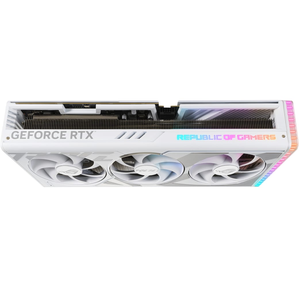 White ASUS ROG Strix GeForce RTX 4090 OC 24GB Graphics Card.4