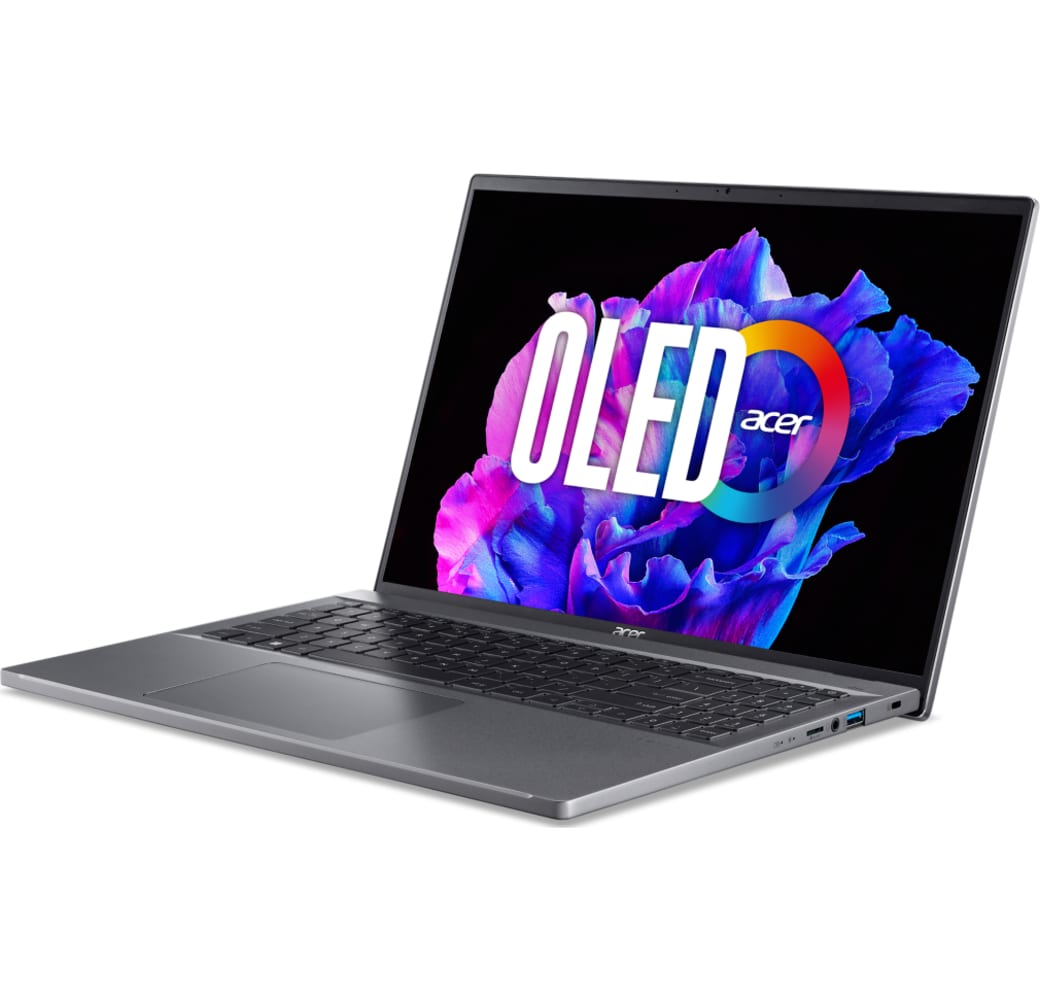 Stahlgrau Acer Swift Go 16 OLED Notebook - Intel® Core™ i5-1335U - 16GB - 1TB SSD - Intel® Iris XE.5