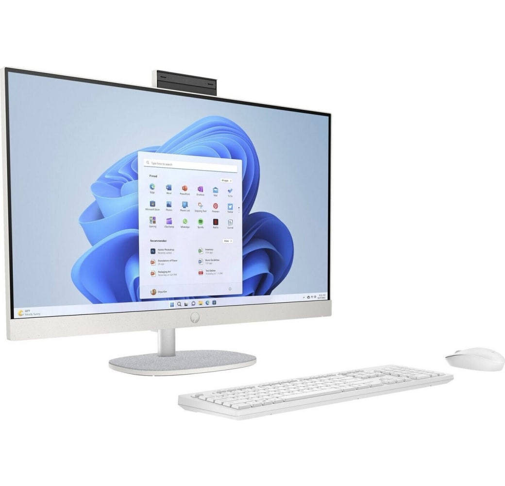 White HP 27-cr0006ng All-in-One - AMD Ryzen™ 7 7730U - 16GB - 1TB SSD - AMD Radeon™ Graphics.2