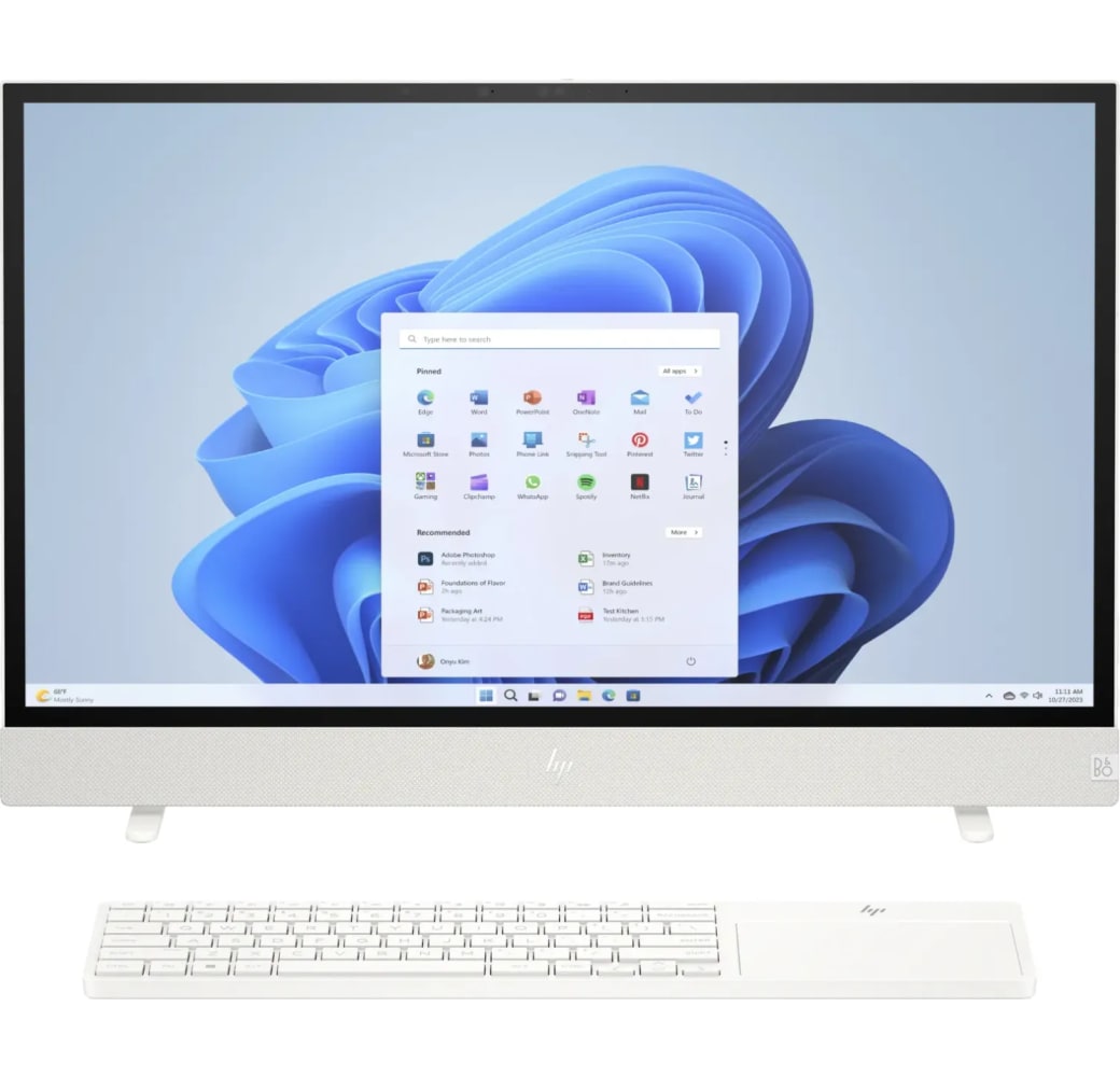 White HP Envy 24-cs0000ng All-in-One - Intel® Core™ i5-1335U - 8GB - 512GB SSD - Intel® Intel® UHD.1