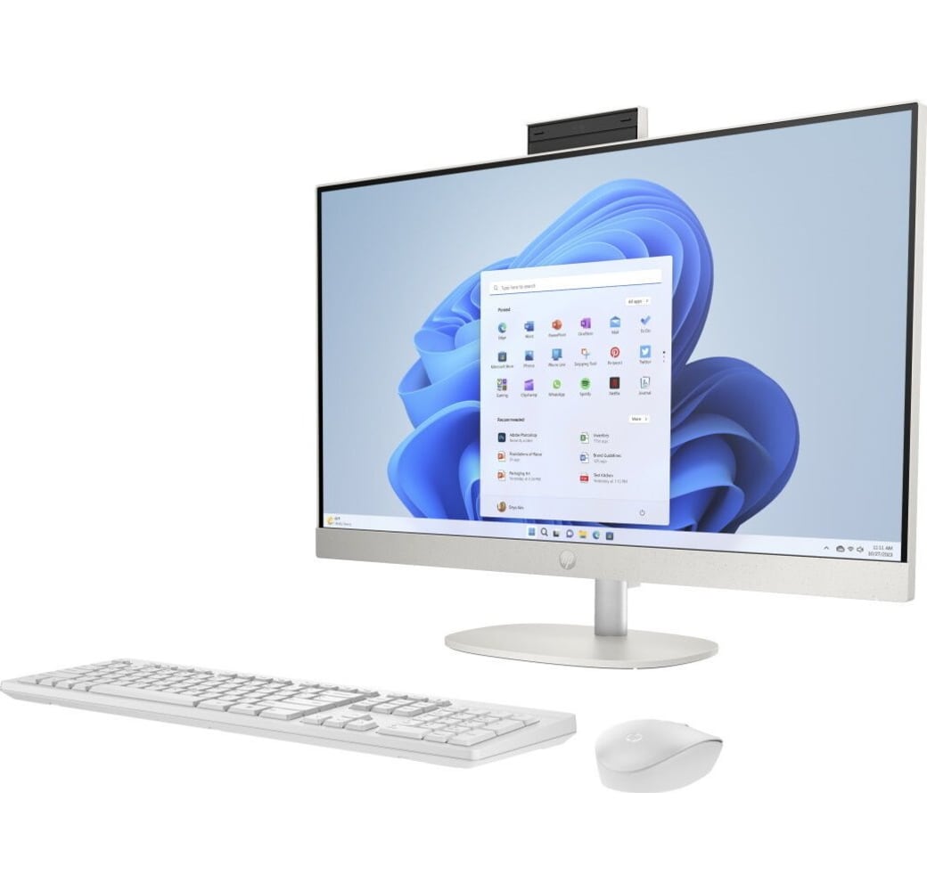 White HP 24-cr0007ng All-in-One - Intel® Core™ i7-1335U - 16GB - 1TB SSD - Intel® Iris® Xe Graphics.3