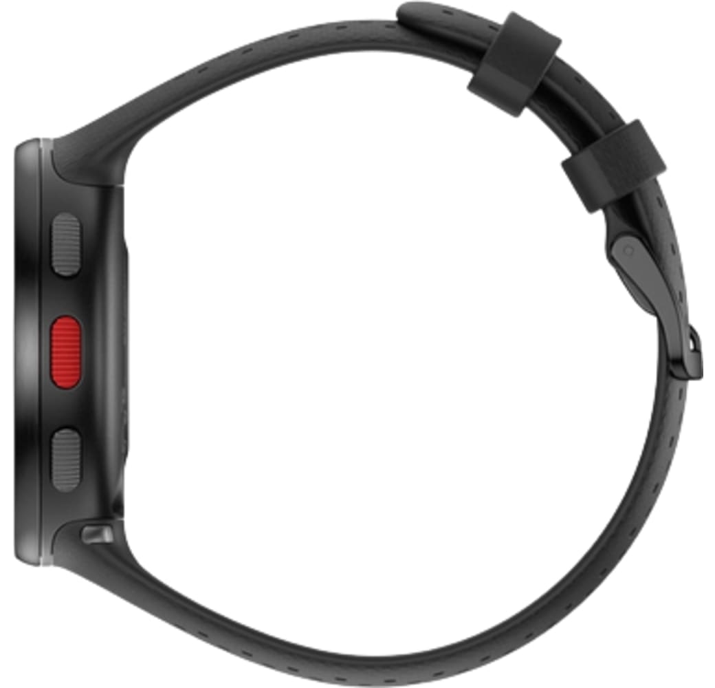 Carbon Gray Polar Pacer Pro smartwatch, kunststof behuizing, 45 mm.3