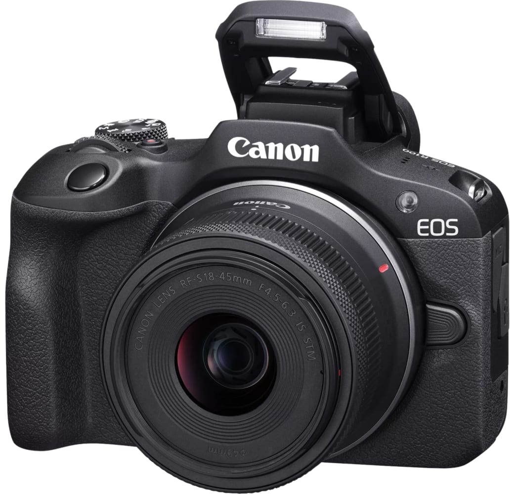 Canon EOS R100 Systeemcamera, met lens RF-S 18-45mm f/4.5-6.3 IS STM.1