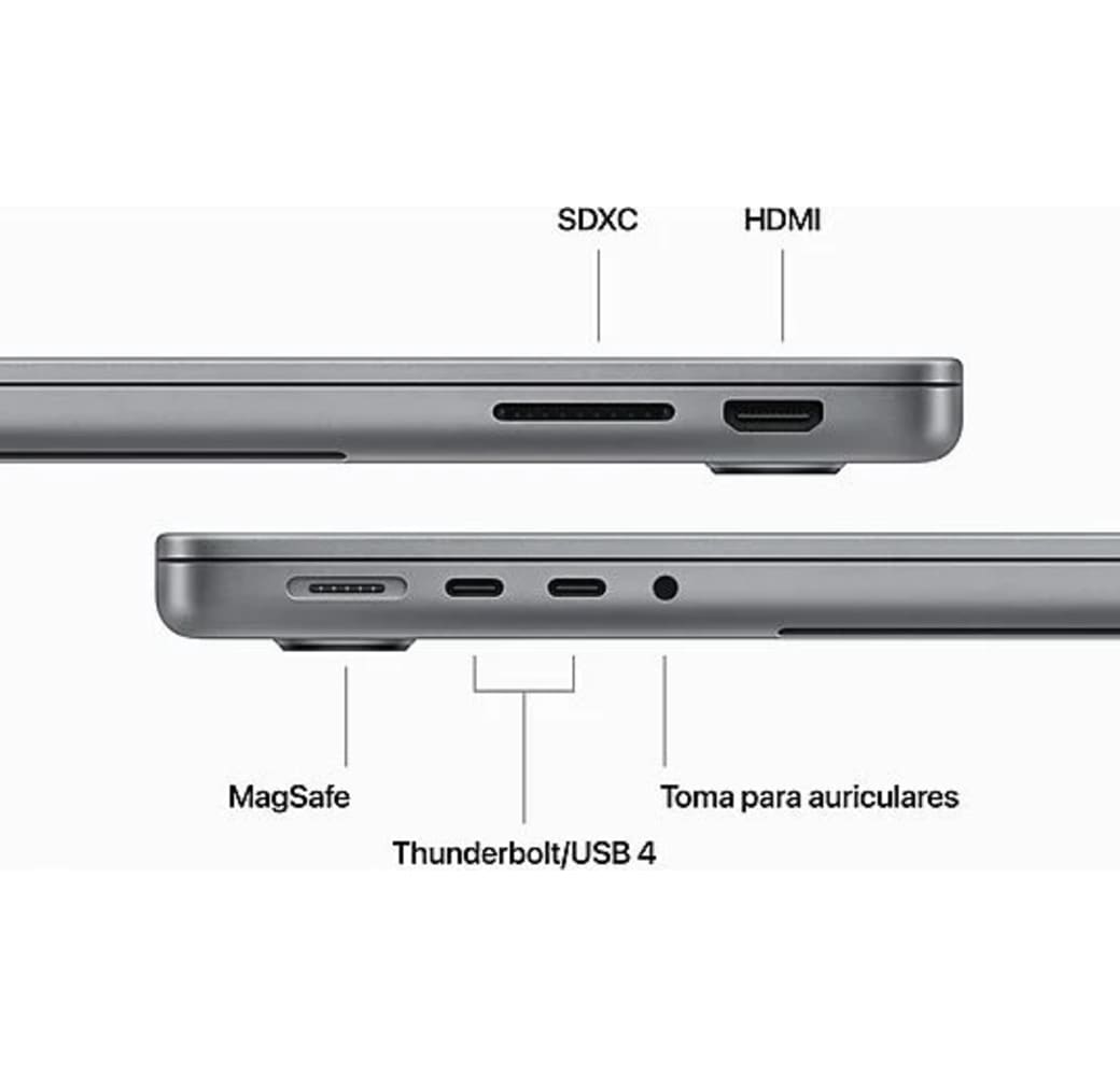 Spacial grey MacBook Pro 14" - Apple M3 Chip - 16GB Memory 512GB SSD - Integrated 10-core GPU.4