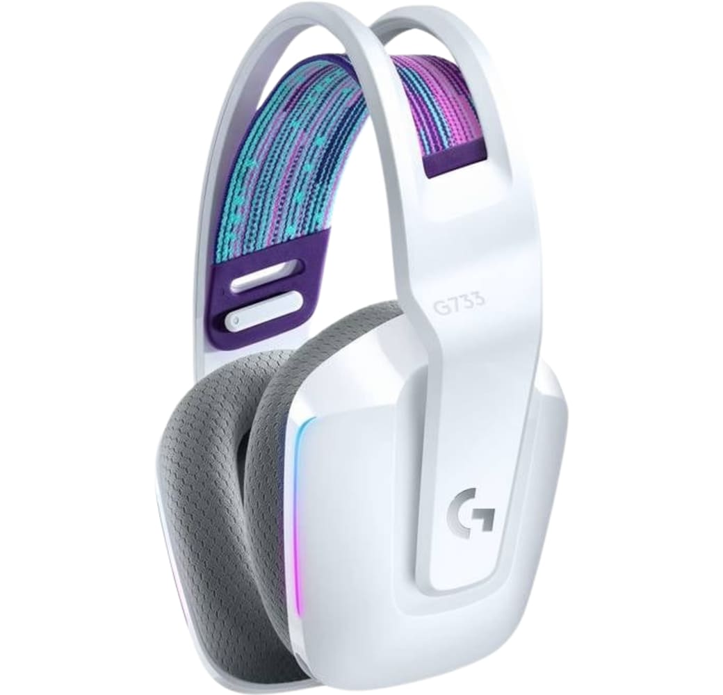 White Logitech G733 Lightspeed Over-ear Gaming Headphones.2