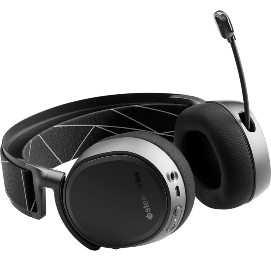 Schwarz SteelSeries Arctis 9 Over-Ear-Gaming-Kopfhörer.3