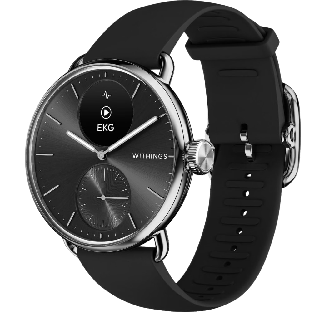 Black Withings ScanWatch 2, roestvrijstalen behuizing, 38 mm.1