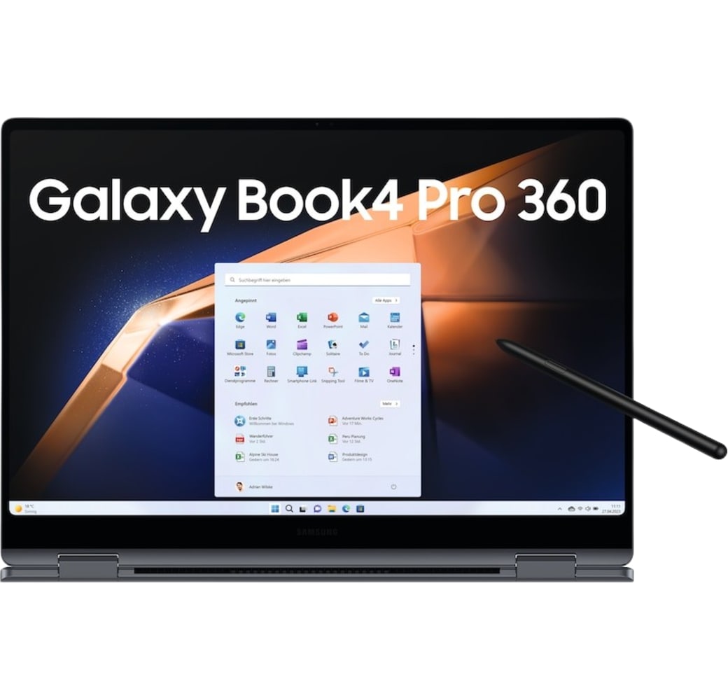 Moonstone Gray Samsung Galaxy Book 4 Pro 360 16" Notebook - Intel® Core™ Ultra 7-155H - 16GB - 512GB SSD - Intel® Intel® Arc™.3