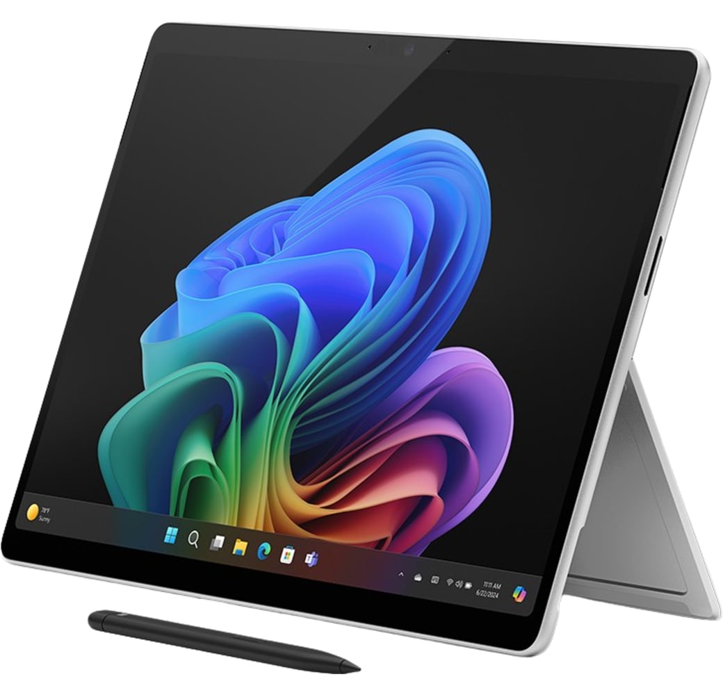 Platinum Microsoft Surface Pro (OLED) – Copilot+ PC – 13” OLED touchscreen – Snapdragon® X Elite – 16GB – 1TB SSD – (Latest Model, 11th Edition) + Free keyboard.1