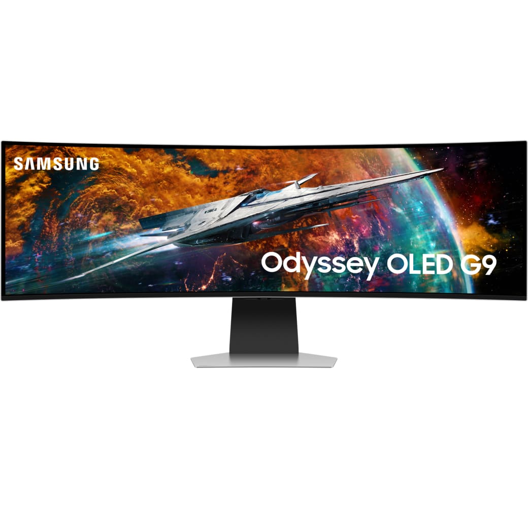 Silver Samsung - 49" Odyssey OLED G9 Gaming Monitor S49CG954SU.1