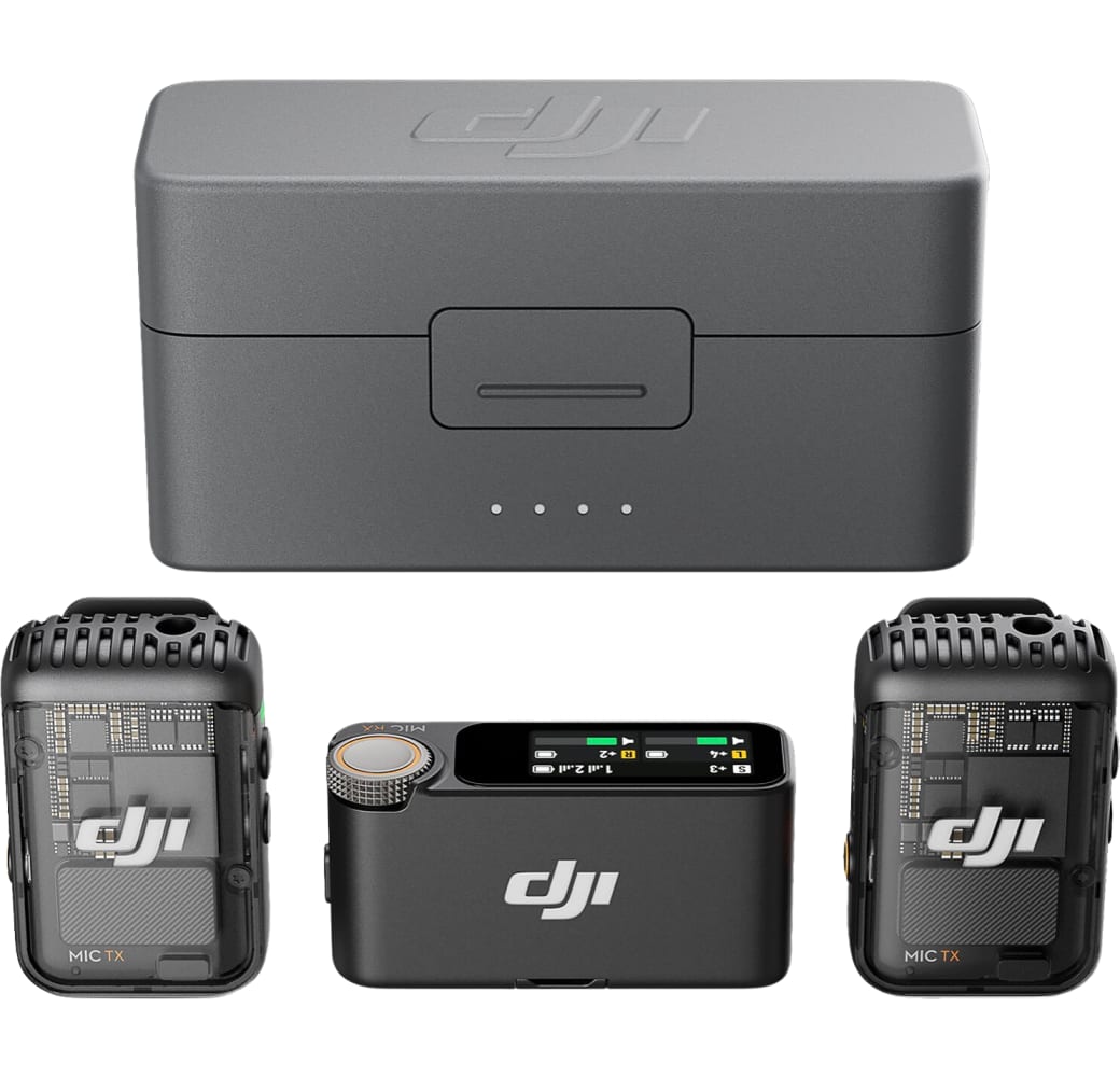 Schwarz DJI MIC 2 (2x TX 1x RX) Portable Wireless microphone.1