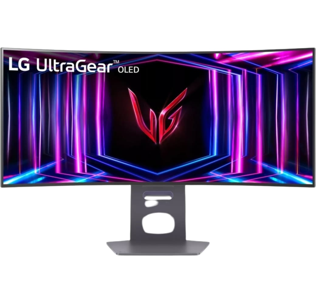 Black LG 34GS95QE-B 34" UltraGear Curved OLED Gaming Monitor.1