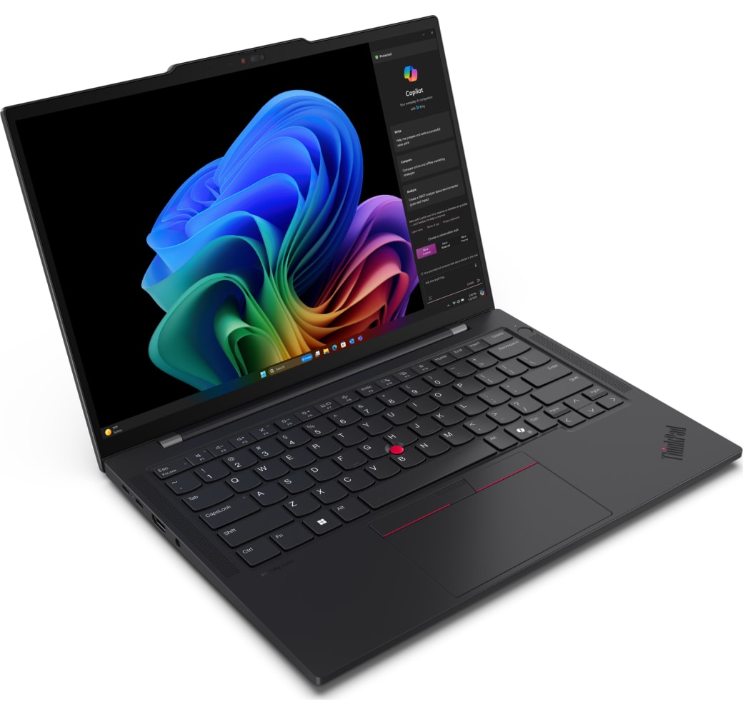 Black Lenovo ThinkPad T14s Gen 6 Copilot+ PC Laptop - Qualcomm® Snapdragon X Elite - 32GB - 1TB SSD - Adreno™ Onboard Graphics.2